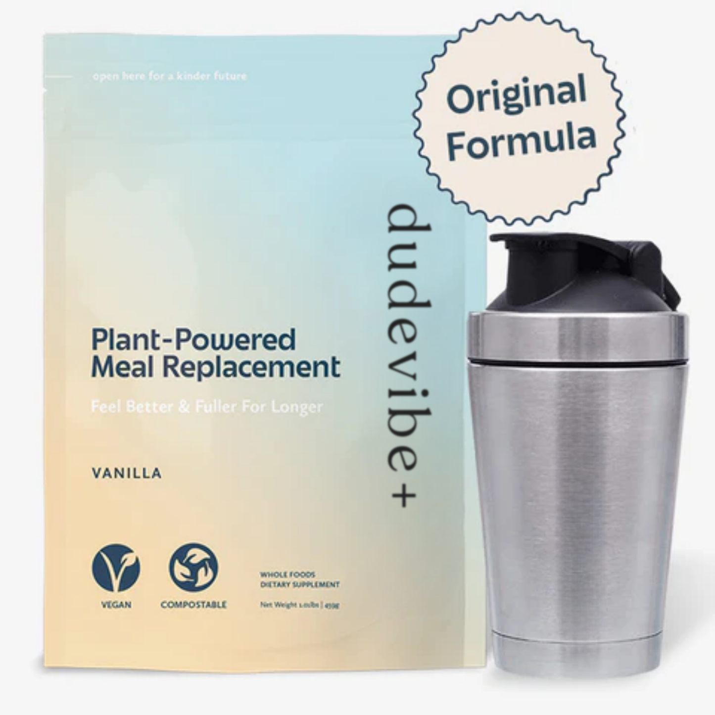 Dude Vibe Plant-Powered Meal Shake - Original Formula
