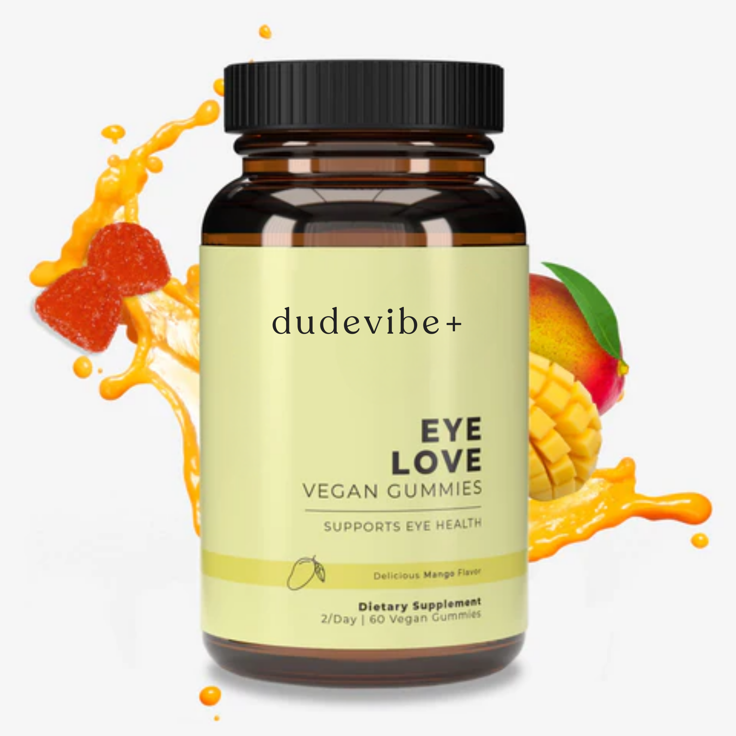Dude Vibe Vegan Lutein & Zeaxanthin Eye Health Gummies