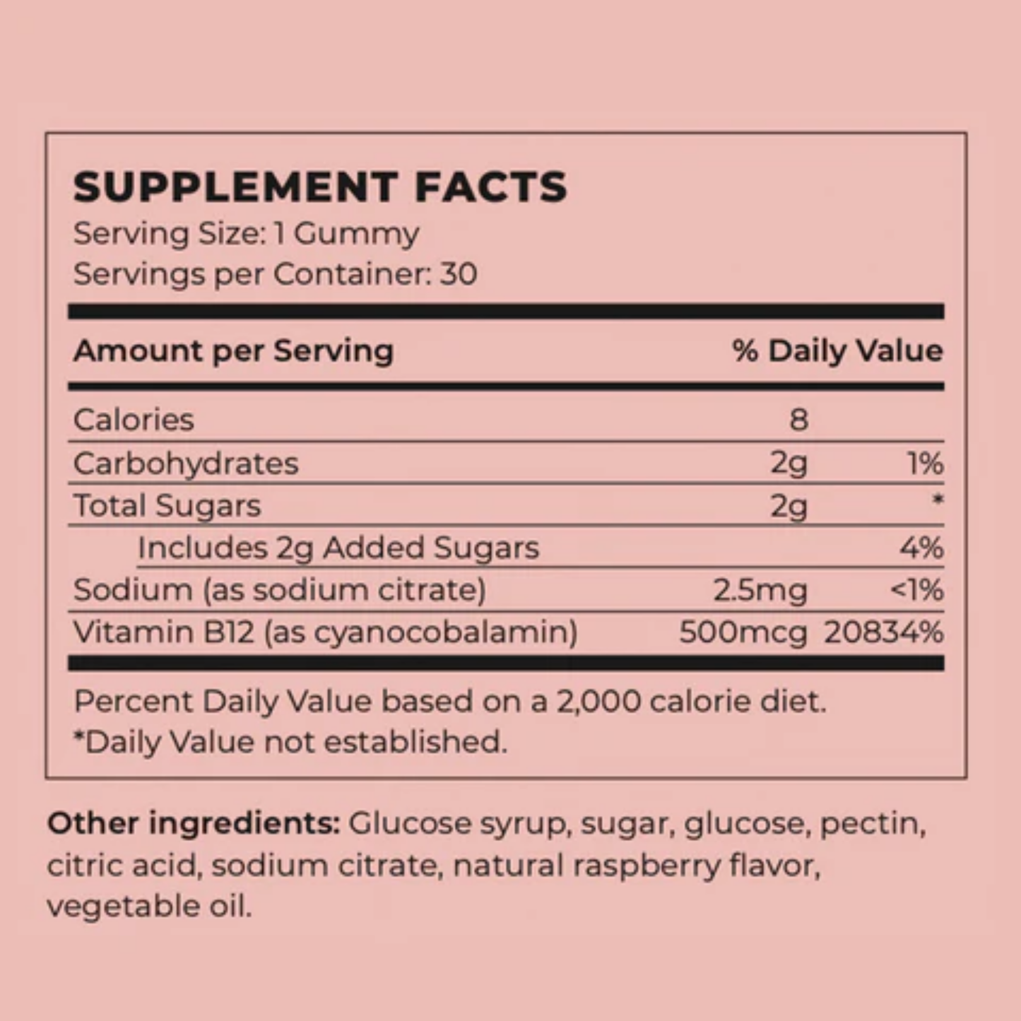 Dude Vibe Vegan Vitamin B12 Energy Gummies