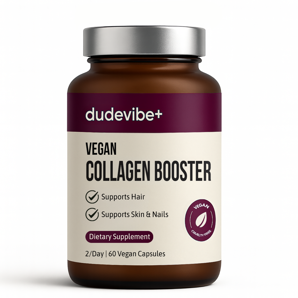 Dude Vibe Vegan Collagen Booster Supplement