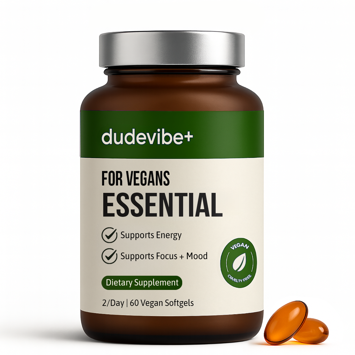 Dude Vibe Essential Vegan Multivitamin