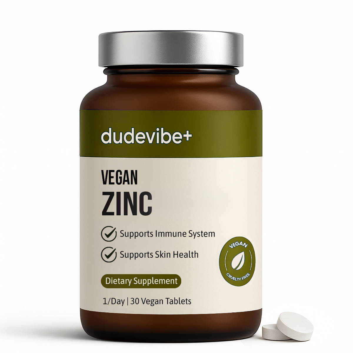 Dude Vibe Vegan Zinc Supplement