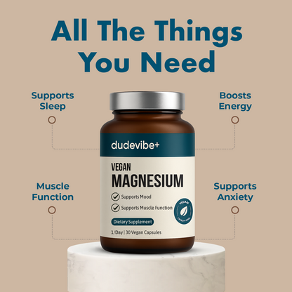 Dude Vibe Vegan Chelated Magnesium Supplement